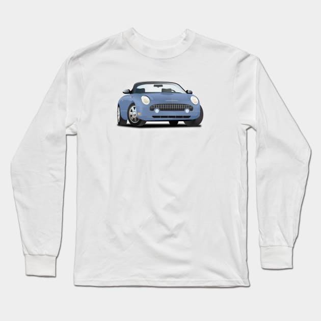 2002-2005 Retro Ford Thunderbird Long Sleeve T-Shirt by PauHanaDesign